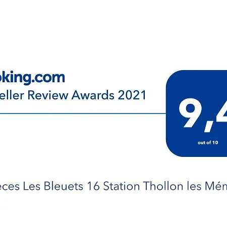 2 Pièces Les Bleuets 16 Station Les Mémises Appartement Thollon-les-Mémises